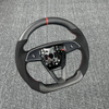Tesla Custom Matte Carbon Fiber Model 3 Y Steering Wheel Ergonomic Custom 12 O'clock Ring Tesla Steering Wheel