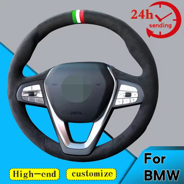 Custom Car Steering Wheel Braid Cover 100% Fit For BMW G20 G21 F40 F44 G22 G23 G26 G30 G31 G32 G11 G12 X3 X4 Car Accessories