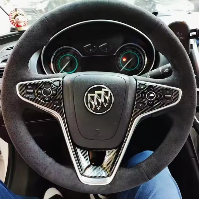 Custom Car Steering Wheel Braid Cover Soft 100% Fit DIY For Buick Regal Opel Insignia 2014 2015 Car Products Steering Wrap
