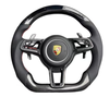 Porsche 911 Cocoa Tayneen Custom Carbon Fiber Steering Wheel with LED Shift Lights