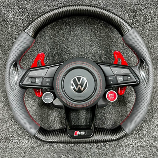 Volkswagen VW Custom Real Carbon Fiber Golf GTI Golf 7 Golf 8 Steering Wheel