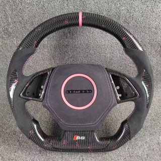 True Carbon Fiber Steering Wheel for Chevrolet Camaro Alcantara Airbag Cover