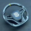 Chevrolet Carbon Fiber Steering Wheel for Camaro Malibu with Leather Airbag Cover