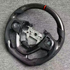 Bright Carbon Fiber Steering Wheel for Honda Buick with Thumb Grip Patch