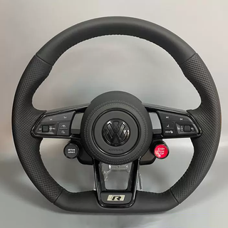 Customized perforated Nappa leather steering wheel for Volkswagen models Volkswagen Polo Golf steering wheel