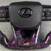 Forged Carbon Fiber Steering Wheel for Lexus ES350 with Thumb Grip Patch