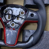 Tesla Custom Real Carbon Fiber Model 3 Yoke Steering Wheel Gloss Carbon Tesla Model X Racing Steering Wheel
