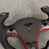 Tesla Yoke Steering Wheel Tesla Custom Real Carbon Fiber Model 3 Model Y Model S X Steering Wheel
