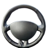 Custom Car Steering Wheel Braid Cover Soft 100% Fit For Renault Clio 3 2008 2009 Clio Dynamics 2008 Car Products Steering Wrap
