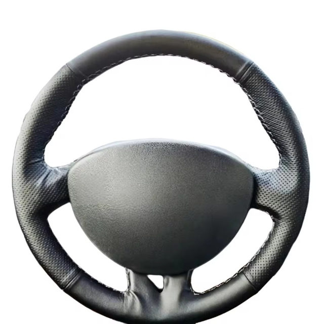 Custom Car Steering Wheel Braid Cover Soft 100% Fit For Renault Clio 3 2008 2009 Clio Dynamics 2008 Car Products Steering Wrap