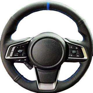 Custom Car Steering Wheel Braid Cover 100% Fit For Subaru Forester Ascent 2019 Crosstrek 2018-2019 Car Products Steering Wrap