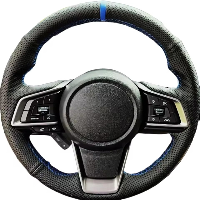 Custom Car Steering Wheel Braid Cover 100% Fit For Subaru Forester Ascent 2019 Crosstrek 2018-2019 Car Products Steering Wrap