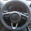 Custom Car Steering Wheel Braid Cover Soft 100% Fit For Mazda 3 Axela 2017-2019 Mazda 6 Atenza Car Products Steering Wrap