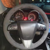 Custom Car Steering Wheel Braid Cover Anti Slip 100% Fit For Old Mazda 3 Mazda 5 Mazda 6 2003-2015 Car Products Steering Wrap