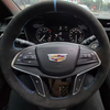 Custom Car Steering Wheel Braid Cover Suede Leather 100% Fit For Cadillac XT5 XTS ATSL XT5 SRX CT6 Auto Interior Accessories