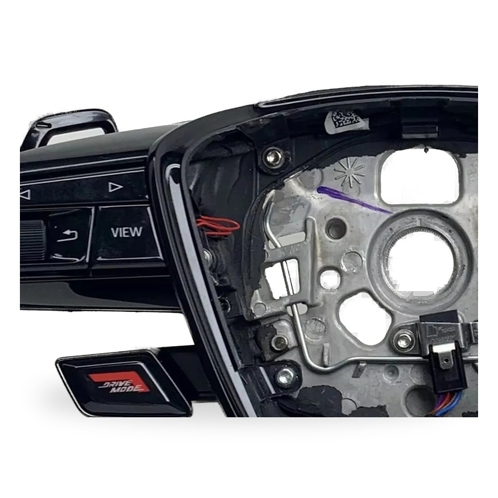 Custom Flat Bottom Semi-perforated Leather Carbon Fiber For Multifunction Steering Wheel For Audi