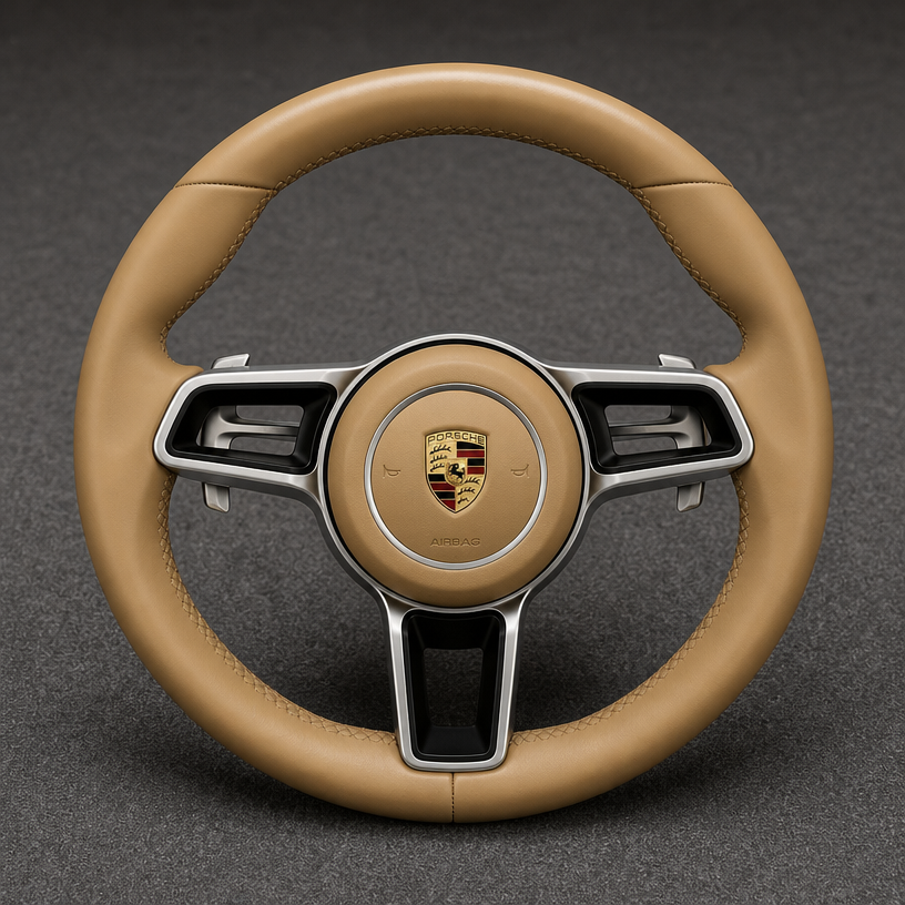 Custom Porsche 718 986 987 981 982 Series Real Carbon Fiber Steering Wheel 2004-2026 - YINGGEN