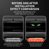 Solar Demon Eye LED Car Window Light, Wireless No Drill Solar And USB Powered Devil Eyes Warning Lights for Cars Windshield Rear Window, Waterproof Eyes Animated for Suvs Trucks Vans