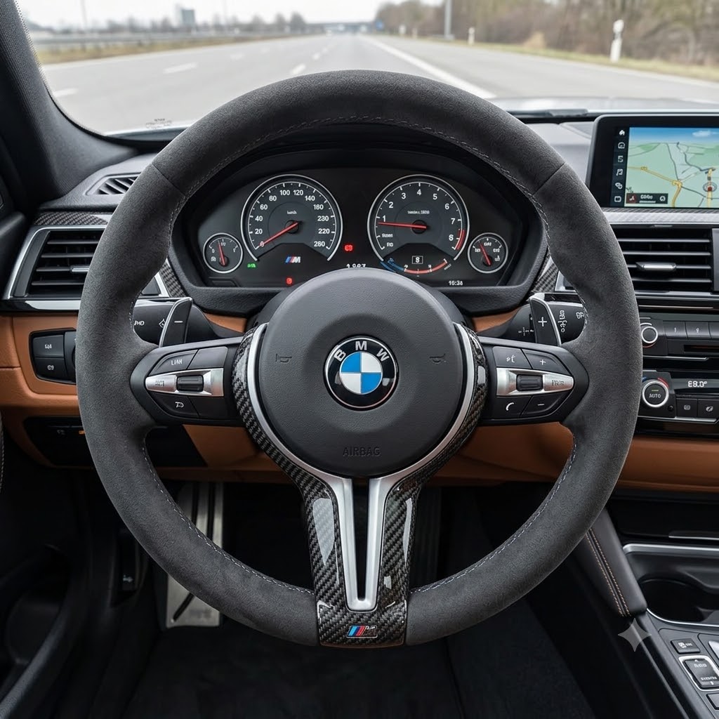 Alcantara BMW F30 F20 F21 F40 F15 F16 F80 F87 F25 F26 Steering Wheel