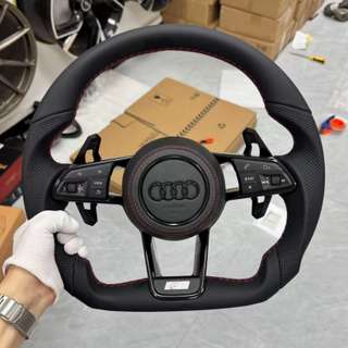 Leather Steering Wheel for Audi R8 TT TTS TTRS MK1 MK2
