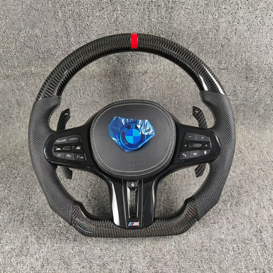 Custom BMW Real Carbon Fiber Steering Wheel 3 Series M3 G20 G21 G28 G80 G81 2019 - 2025 - YINGGENE
