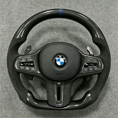BMW Real Carbon Fiber Modified Steering Wheel 4 Series M4 G22 G23 G26 G82 G83 (2019-025)-YINGGEN