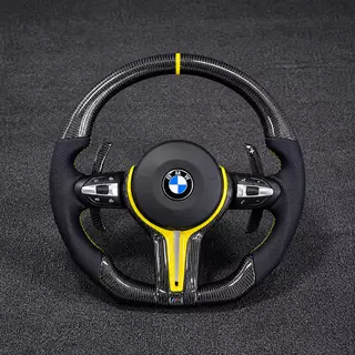 For BMW X5 Series F15 X5M F85 2014 – 2018 Custom Real Carbon Fiber Steering Wheel - YINGGENE