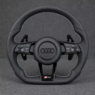 Custom Nappa leather Steering Wheel for Audi R8 Type42 Type4S 2006‑2024 Coupé Spyder - YINGGENE