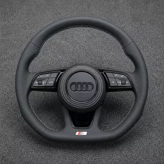 Audi A4 S4 RS4 A5 Coupe Sportback S5 RS5 B5 B6 B7 B8 B9 8T 8F F 1996-2026 Custom Nappa Genuine Leather Steering Wheel - YINGGENE