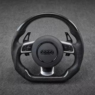Custom Real Carbon Fiber Steering Wheel for Audi TTS TTRS TT Coupe Roadster 1998-2026 - YINGGENE