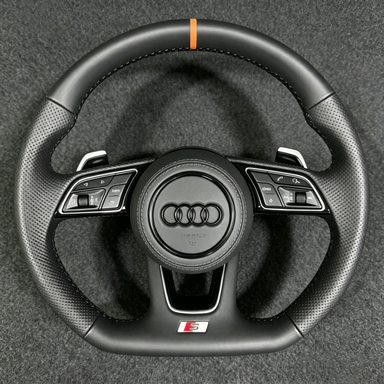 Custom Nappa Genuine Leather Steering Wheel for Audi TTS TTRS TT Coupe Roadster 1998-2026 - YINGGEN