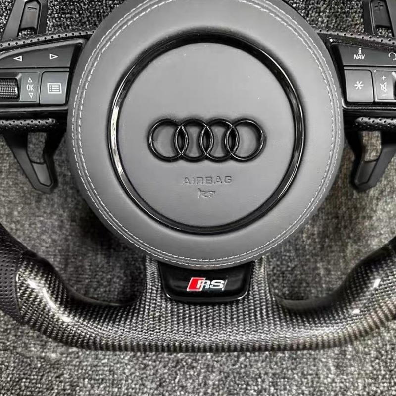 Audi steering wheel with paddle shifters, S-Line style modification, suitable for racing and daily driving