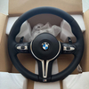 BMW leather steering wheel for M2 M3 M4 M5 M6 and other models, plug and play, three color stitching, free global shipping