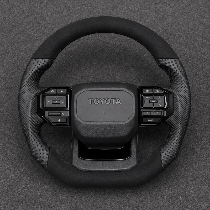 Custom Toyota full series Corolla Camry Crown Prius Supra RAV4 Nappa leather steering wheel 2017-2024-YINGGEN