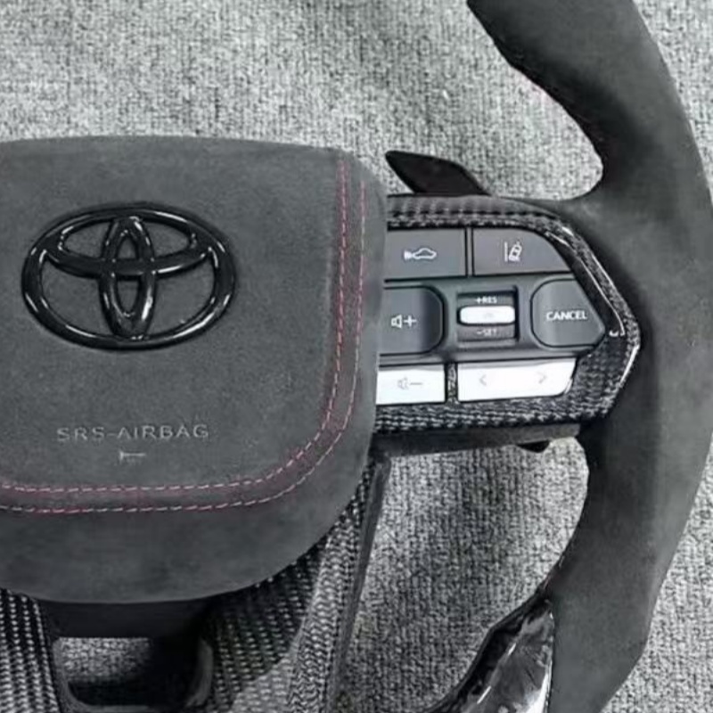 Modified Toyota steering wheel, ergonomically designed car steering wheel