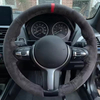 Custom Steering Wheel Braid Cover Suede 100% Fit For BMW F87 M2 F80 M3 F82 M4 M5 F12 F13 M6 F85 X5 M F86 X6 M F33 F30 M Sport