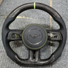 Ford Custom Real Carbon Fiber Mustang Steering Wheel 12 O'Clock Ring Ford Steering Wheel