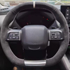 DIY Car Steering Wheel Cover Suede Leather Non-slip Ventilation Black Braid For Citroen C4 2021 2022 2023 Year Car Accessories