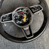 Glossy carbon fiber Porsche Macan Cayman racing steering wheel Alcantara material