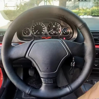 Custom Car Steering Wheel Braid Cover Soft 100% Fit For BMW E36 1995-2000 E46 1998-2000 E39 1995-1999 Car Products Steering Wrap