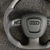  Audi Matte Carbon Fiber Steering Wheel with Nappa Leather for A3/Q3/S3/A4/A4L/A5/QA6/A6L/A7/RS, Dedicated Fit for Audi