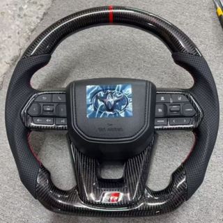 Real Carbon Fiber Car Steering Wheel for Toyota Land Cruiser GR Supra A90