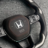 Gloss Carbon Honda Odyssey Racing Steering Wheel Perforated Nappa Leather Honda Civic Si EX LX Model Steering Wheel