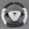Tesla Aftermarket Real Carbon Fiber Model Y Model 3 Car Steering Wheel