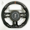 Forged carbon fiber Ford Mustang steering wheel Ford Custom Real Carbon Fiber Mustang Steering Wheel