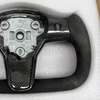 Customized Tesla Yoke Carbon Fiber Alcantara Steering Wheel for Model 3 Model Y