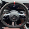 Custom Car Steering Wheel Braid Cover Suede 100% Fit For Mercedes Benz S-Class W223 2021 C-Class W206 2021 E-Class W213 2021
