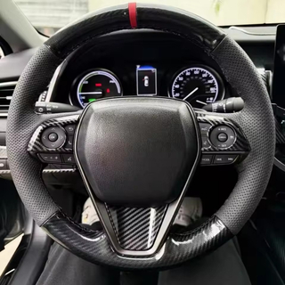 Custom Car Steering Wheel Braid Cover 100% Fit For Toyota Camry 2018-2019 RAV4 2019 Avalon 2018-2020 Car Products Steering Wrap