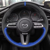 Custom DIY Car Steering Wheel Cover 100% Fit For Mazda 3 Axela 2019 2020 2021 CX-30 2020 2021 MX-30 2020 2021 Car Accessories