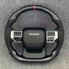 Shiny Carbon Fiber Toyota Steering Wheel for Corolla Crown Harrier Commuter